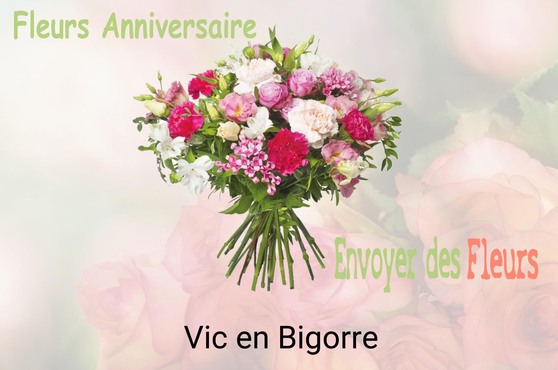 Bouquet de fleurs d’anniversaire livré à Vic-en-Bigorre