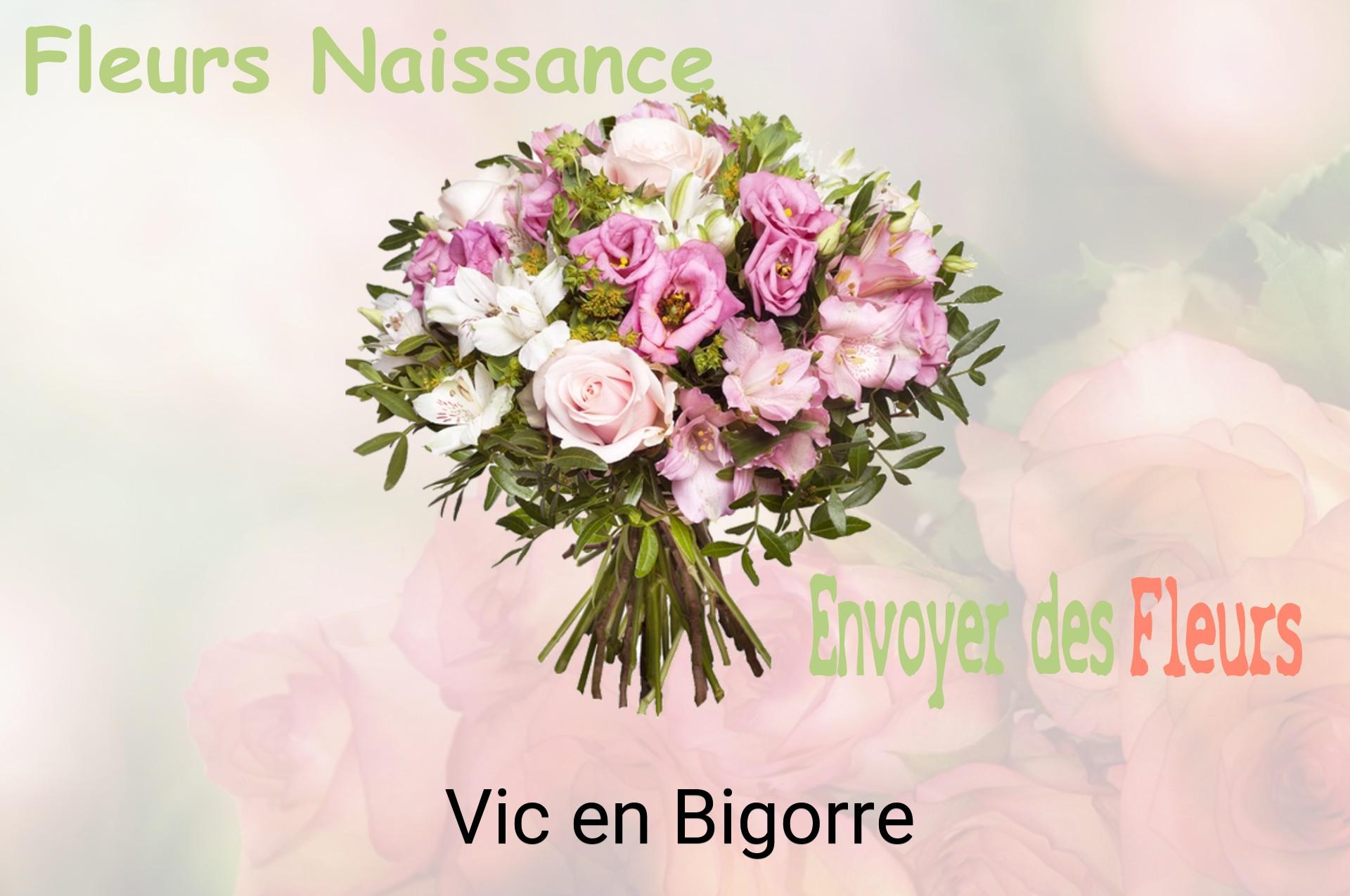Bouquet de fleurs de naissance livré à Vic-en-Bigorre